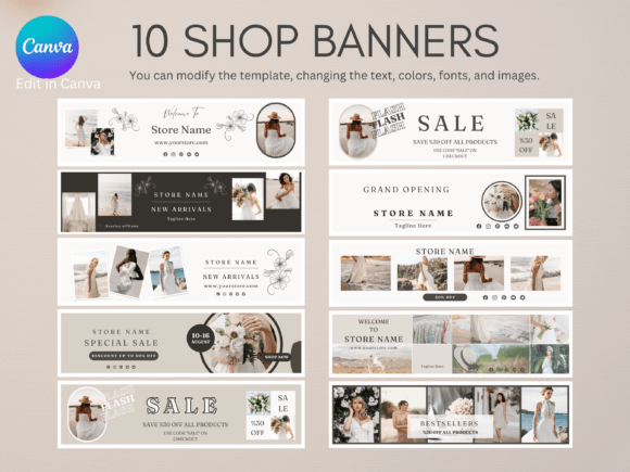 Download Minimalist Etsy Shop Banner Templates - Premium Resources