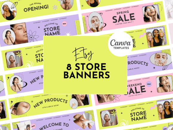 Download Bright Etsy Shop Banner Templates - Premium Resources