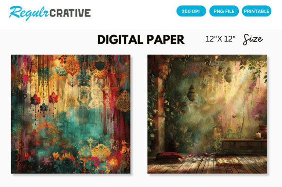 Download Bohemian Digital Paper - Bohemian digital paper Collection