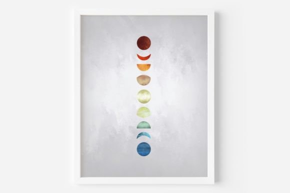 Download Moon Phases Poster, Moon Phases Wall Art - Moon phases wall art Collection