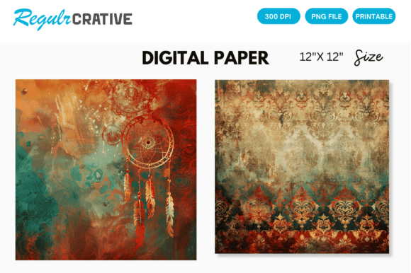 Download Bohemian Digital Paper - Bohemian digital paper Collection