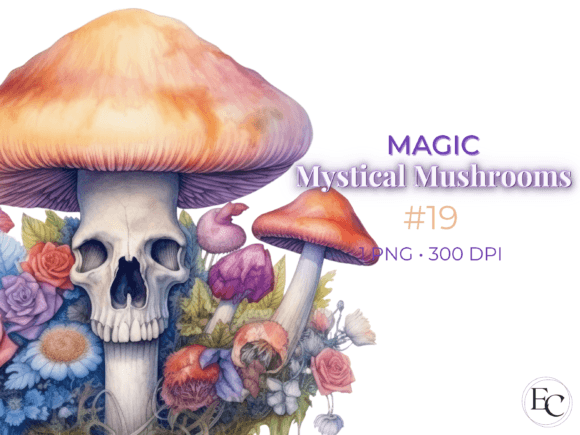 Download Goth Magic Mushroom Sublimation Clipart - Magic mushroom Collection